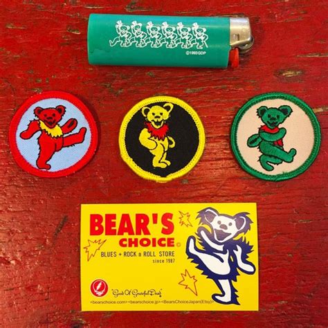 Grateful Dead Dancing Bear Vintage Patch Bundle Se Gem