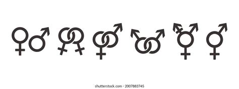 gender symbols icon set sexual orientation stock vector royalty free 2007883745 shutterstock