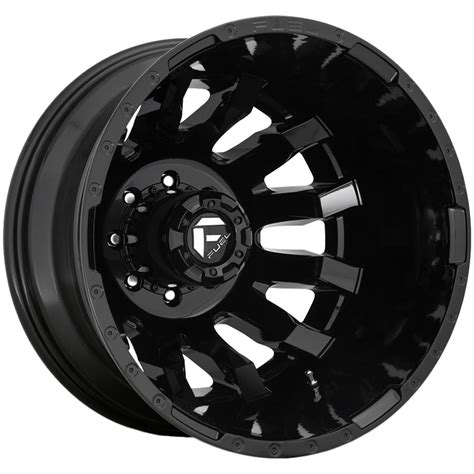 Fuel D675 Blitz Dually Rear 20x825 8x170 Gloss Black Wheel Rim 20