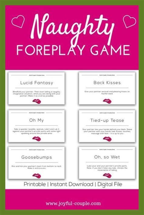 Sex Games For Couples Printable