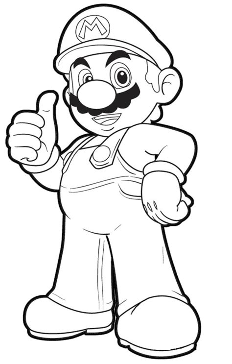 Dibujos Para Colorear Pintar Imprimir Mario Bros Para Colorear