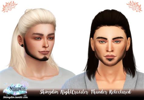 Shimydim Nightcrawler`s Thunder Hair Retextured Sims 4 Hairs