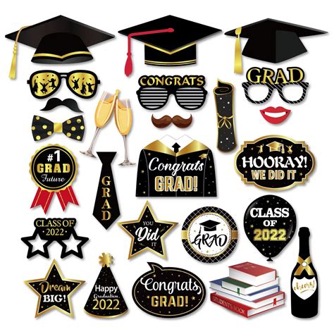 Buy 2023 Graduation Photo Booth Props Selfie Photo Backdrop Graduation