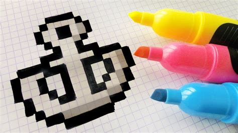 Handmade Pixel Art How To Draw Pixelart Youtube