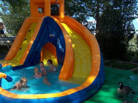Portable pools allow kids to play and enjoy in water even if they don't know swimming. Marvelous Home Water Slide: Make Your Home as Great as ...