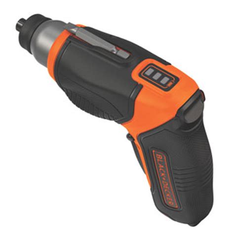 Pivot allows for accessing tight spaces. 4V MAX Battery Powered Screwdriver | BLACK+DECKER