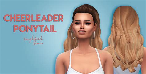 Latest all in one version of the sims 4. simplifiedsimi Cheerleader Ponytail -simplified simi Hi im ...