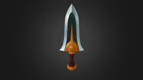 Low Poly Dagger 01 3d Model By Angel Pérez Marcos Angelosop