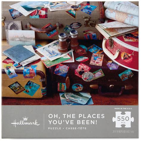 Oh The Places Youve Been Travel Themed 550 Piece Puzzle Puzzles