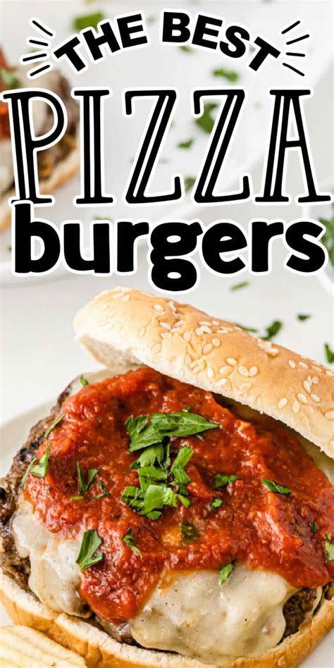 The Best Pizza Burger Recipe • MidgetMomma