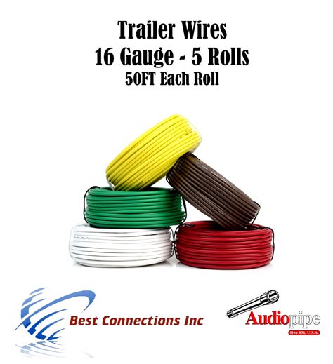 Trailer Wiring Gauge Curt Bonded 4 Way Trailer Wiring 16 Wire Gauge