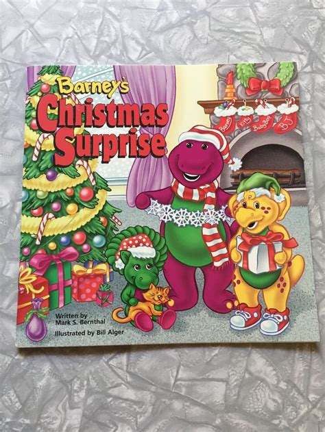 1996 Barney The Purple Dinosaur Barneys Christmas Etsy Barney