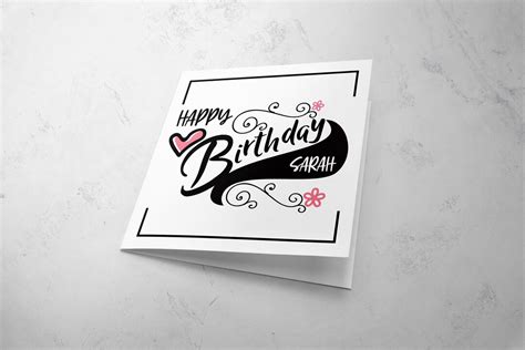 Personalised Happy Birthday Card Birthday Card For Her Etsy