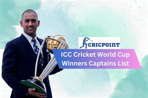 Icc Cricket World Cup Winners Captains List 1975 2024