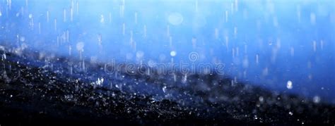 Raindrops Falling On An Umbrella Stock Photo Image Of Fresh Station
