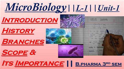 Microbiology Introduction And History Scope And Its Importance L 1