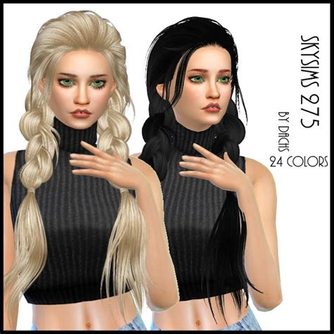 My Sims 4 Blog Skysims 275 Hair Retexture By Dachs