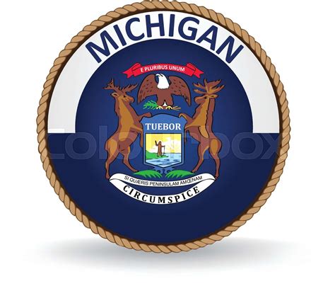 Michigan State Seal Stock Vector Colourbox
