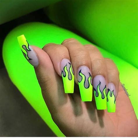 Pin By Rachel Williams On Nails ♡ Neon Acrylic Nails Drip Nails