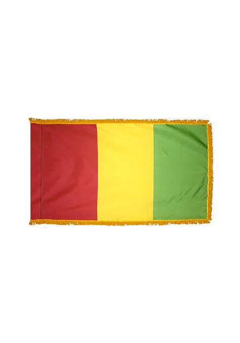 4x6 Ft Nylon Guinea Flag Pole Hem And Fringe