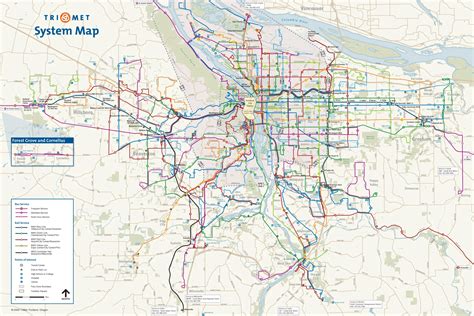 Portland Transport Map •