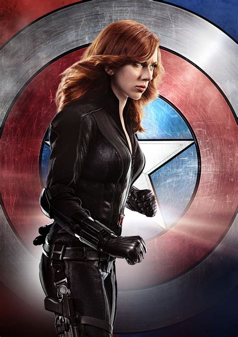 Imagen Black Widow Poster Civil Warpng Marvel Cinematic Universe