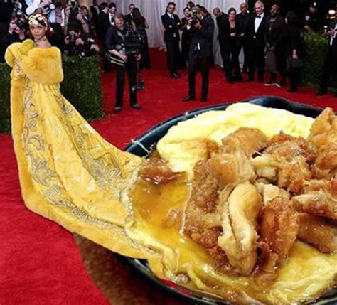 Chicken Rihannas Met Gala Dress Know Your Meme