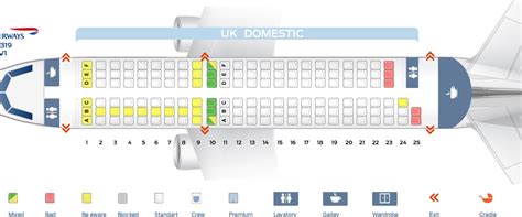 Airbus Industrie A319 Seat Map