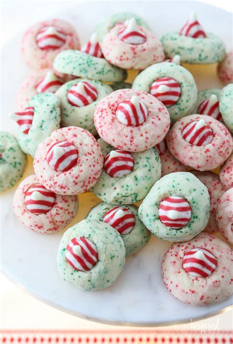 Because we're all baking now. Peppermint Kiss Cookies - Christmas Cookie Recipe