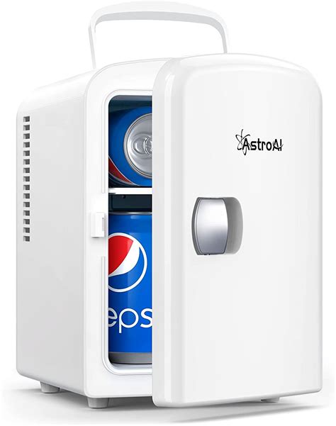 Astroai Mini Fridge 4 Liter6 Can Acdc Portable Thermoelectric Cooler