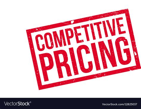 Competitive Pricing Rubber Stamp Royalty Free Vector Image