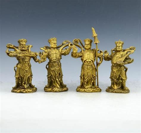 Ym 1028 Pure Bronze Four King Kong Ornaments Four Heavenly Kings
