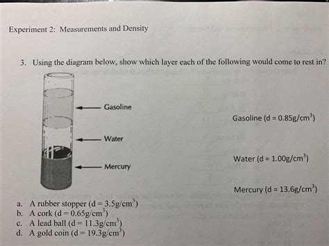 Answered Experiment 2 Measurements And Density Bartleby