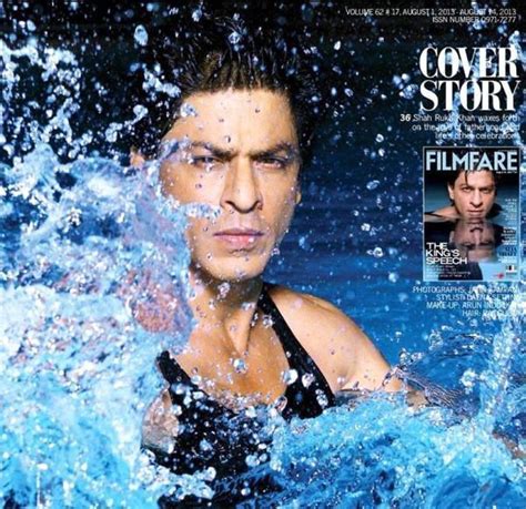 Shahrukh Khan On The Cover Page Of Filmfare Magazine August Issue Total Bollywood