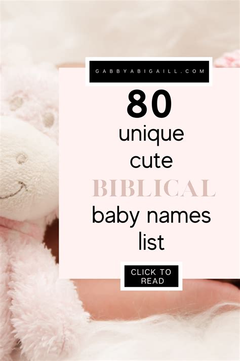 80 Cute Rare Biblical Baby Names GABBYABIGAILL Baby Name List