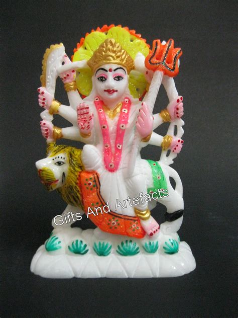 buy 7 inches marble ambe maa statue with hand carving work goddess durga maa statue from indian