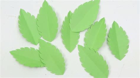 How To Make Easy Paper Leavesdiy Paper Leaves Making Instructions