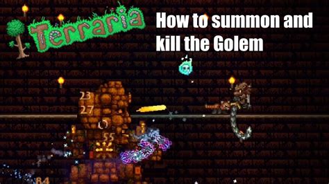 How To Summon And Kill The Golem Terraria 34 Youtube