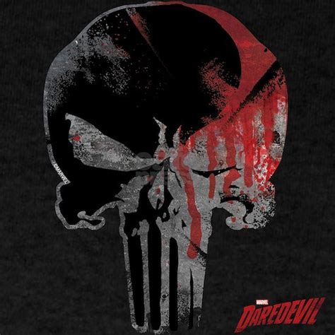 Punisher Skull Bloody Dark T Shirt By Marvel Cafepress