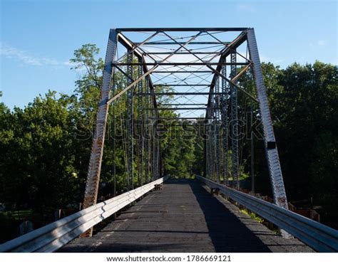 Deep River Camelback Truss Bridge North Stock Photo 1786669121