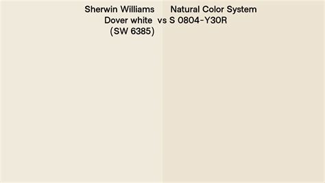 Sherwin Williams Dover White Sw 6385 Vs Natural Color System S 0804