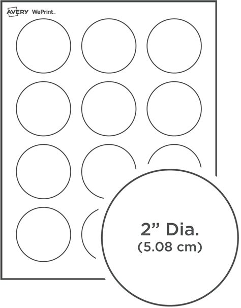 2 Inch Round Label Template