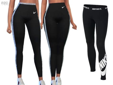 Pinkzombiecupcakes High Waisted Nike Summer Pants Sims 4 Mods