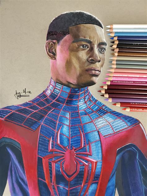 Wanted To Share A Drawing I Made Of Miles Morales R Spiderman