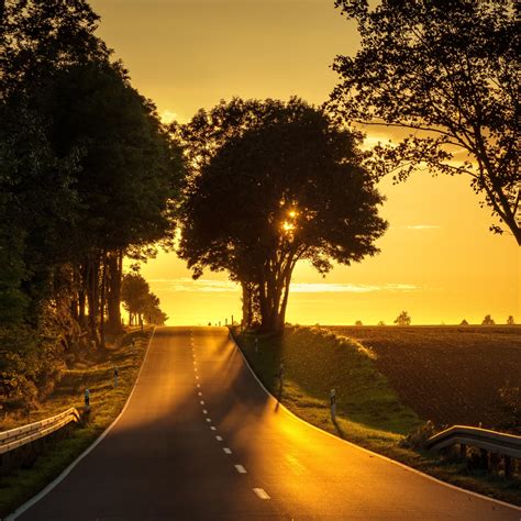 Nature Road Sunset Wallpapers Wallpaper Cave