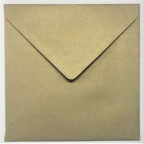 Curious Metallic Gold Leaf 160mm Square Envelope 120gsm Amazing Paper