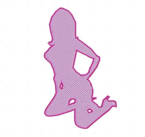 Nude Pose Silhouette Embroidery Designs Machine Embroidery Designs At