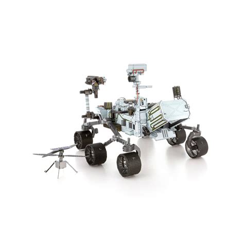 Mars Rover Perseverance And Ingenuity Helicopter Steel Model Kit Novaspace