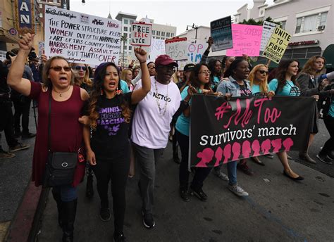 Survivors Of Sexual Assault Harassment Come Together For Metoo March
