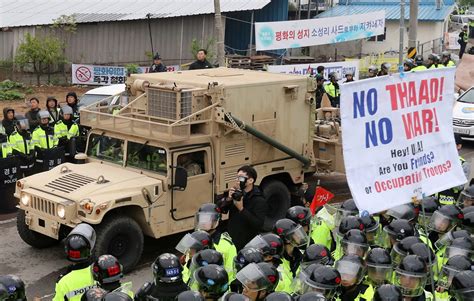 US moves key parts of Thaad anti-missile system near Seoul as North ...